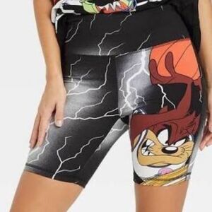 Space Jam Women's Small Taz Bike Shorts - New